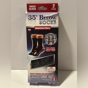 35 Below Socks - Black Aluminized Fibers 2 pairs